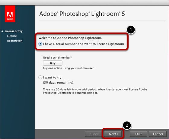 Serial Number For Adobe Lightroom 5.7.1